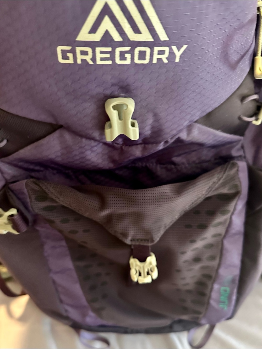 Gregory purple daypack with teal logo accents - Picture 6 of 14